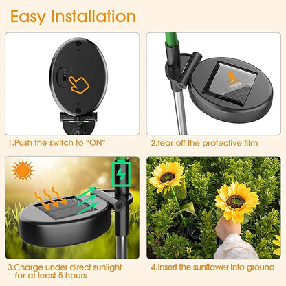 GlowBloom – Solar Flower Garden Lights