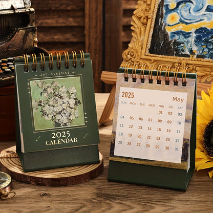 Desk Calendar with Classic Art Design