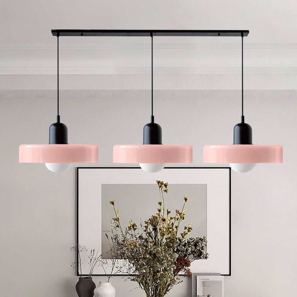 Contemporary 3-Head Glass Pendant Light - Stylish Modern Art Decor for Elegant Home Interiors