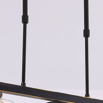 Plafonnier en verre pour îlot de cuisine moderne