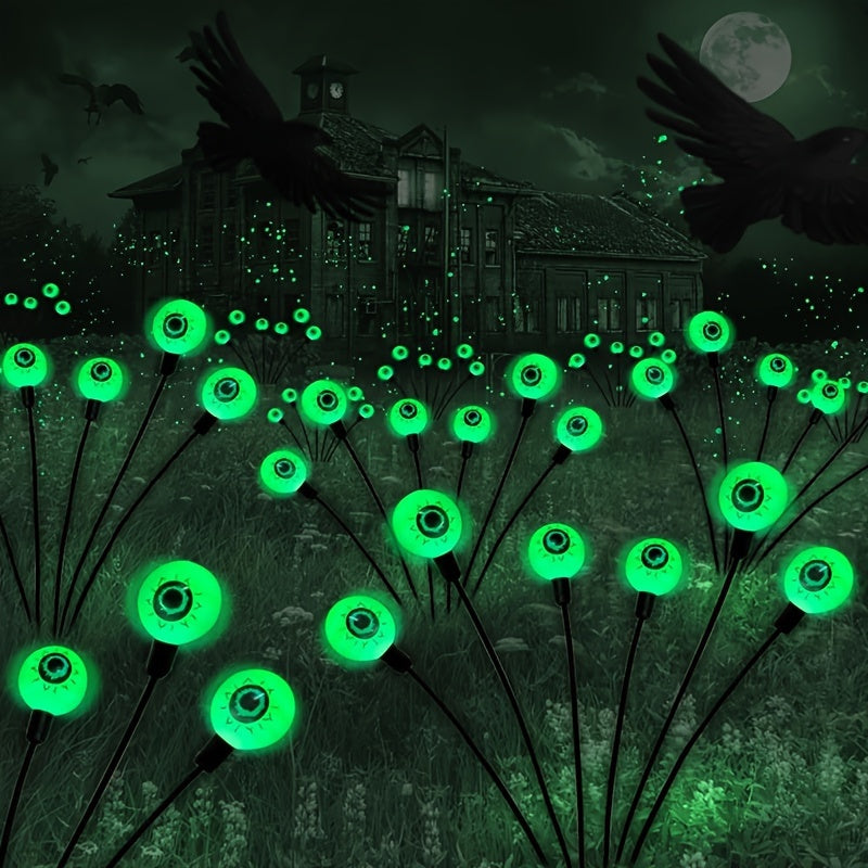 Luces de jardín orbes solares LED de Halloween