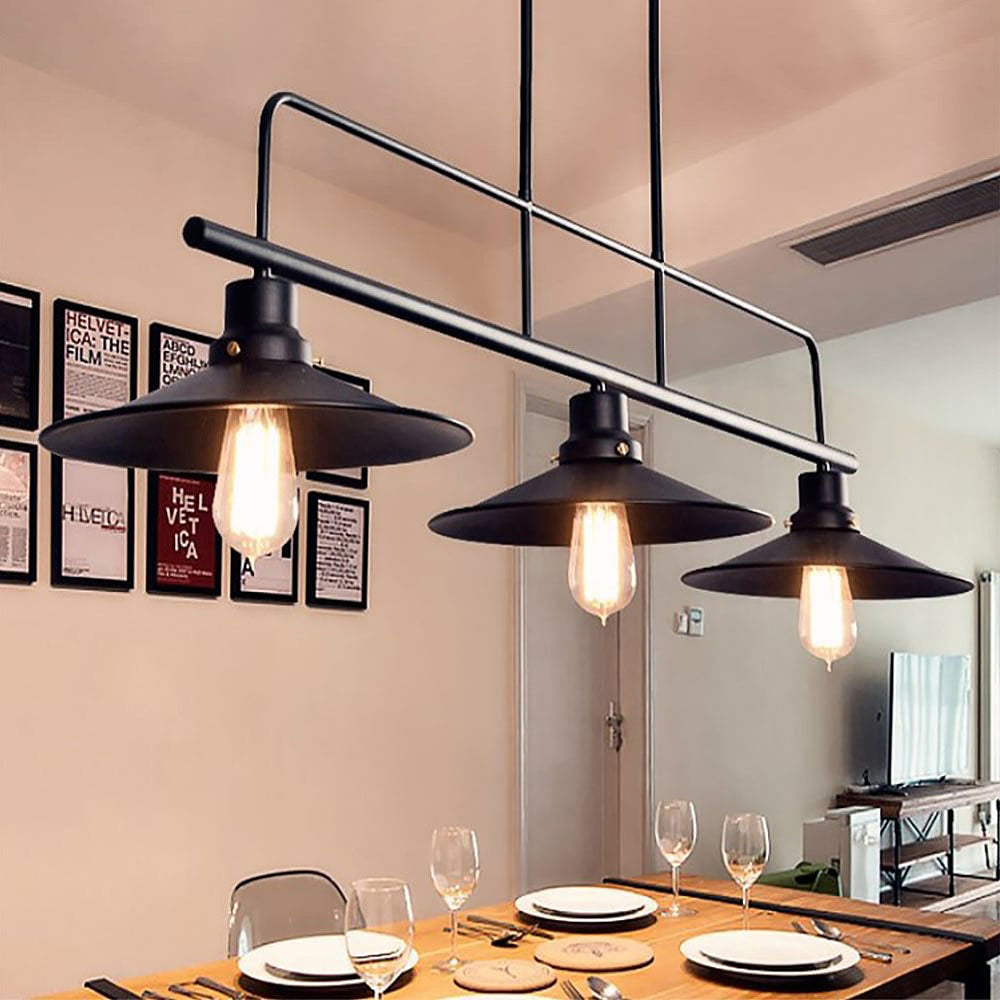 Industrial 3-Light Ceiling Pendant for Kitchen Island – Stylish and Functional Lighting Fixture for Modern Interiors