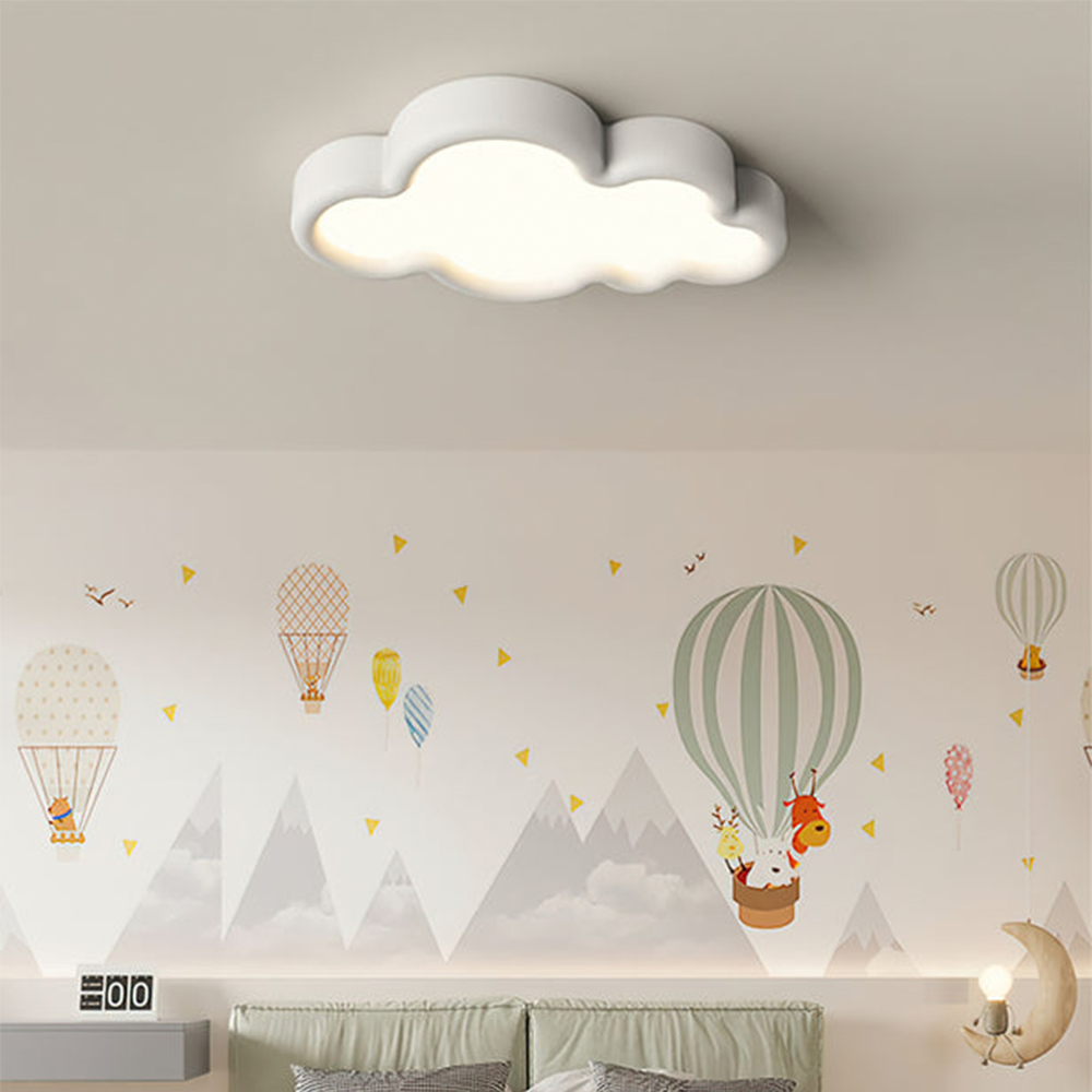 Crown Cloud Contemporary Ceiling Light Fixture for Bedrooms - Stylish Modern Lighting Solution for Home Interiors