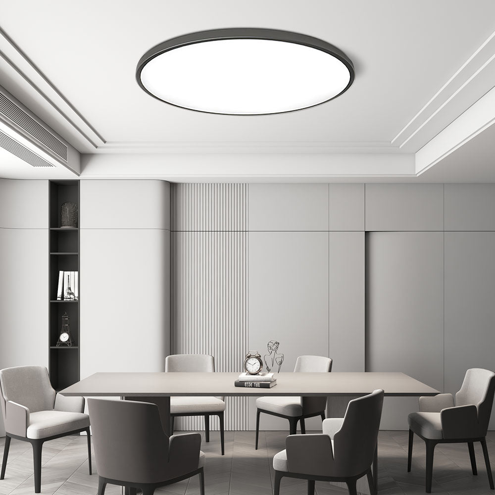 Sleek Modern Round LED Ceiling Light Fixture for Stylish Home Illumination and Energy Efficiency