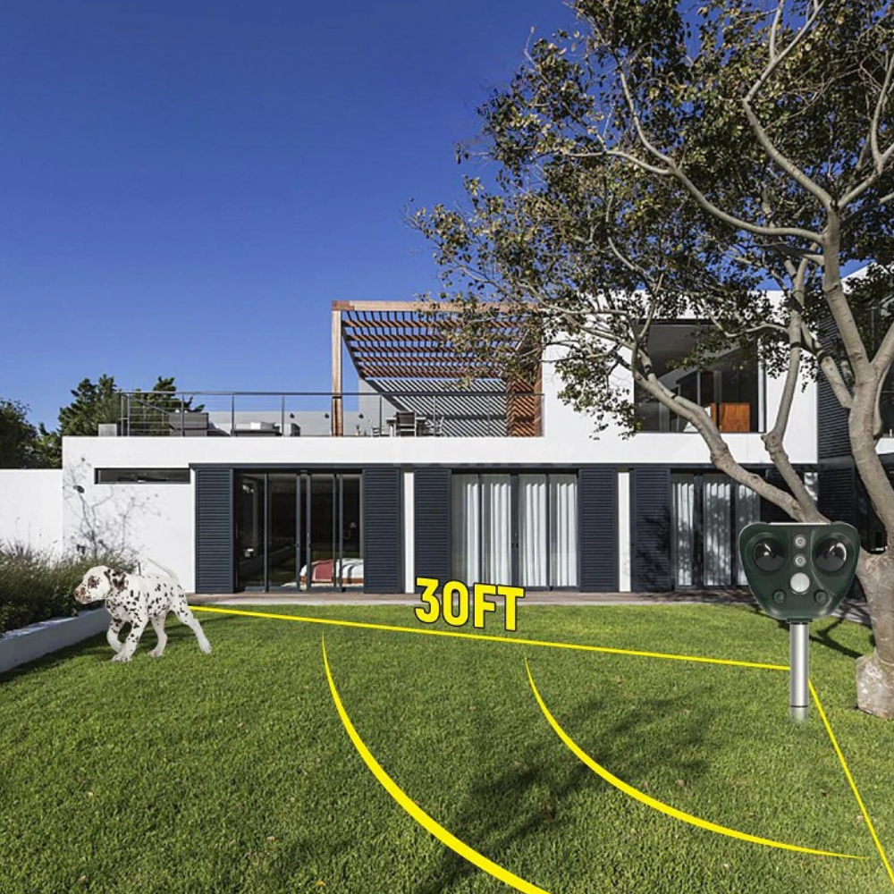 Repeller Solar Ultrasonic Bird Repeller Outdoor Waterproof Yard