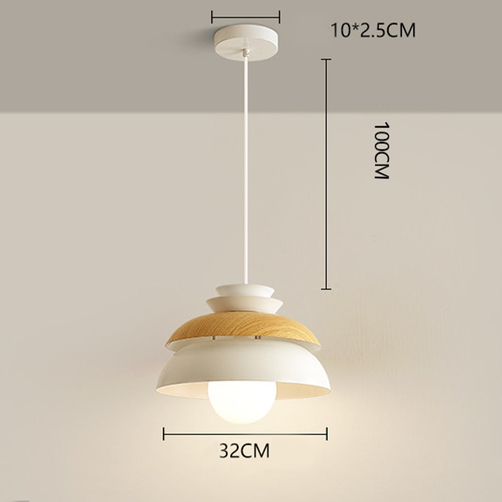 Contemporary Dome-Shaped Metal Pendant Light Fixture for Stylish Home Illumination and Modern Interior Decor