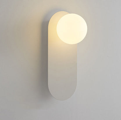 Wall Light Modern Glass Globe Metal Design