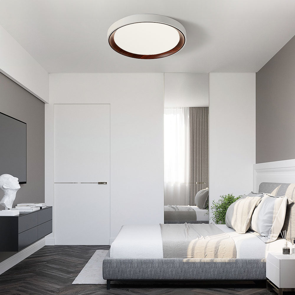 Sleek Modern Acrylic White LED Ceiling Light Fixture for Stylish Bedroom Illumination and Contemporary Home Decor