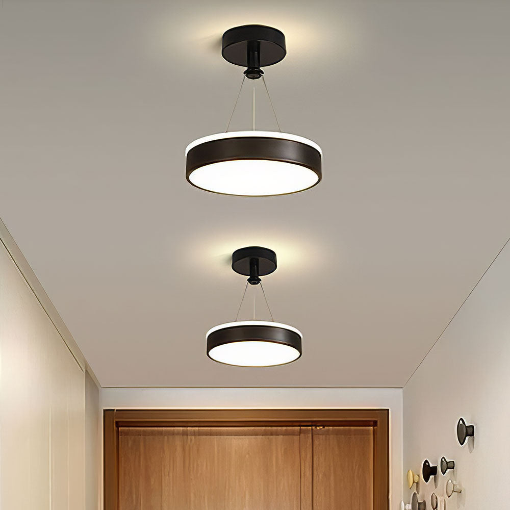 Sleek Modern Metal LED Pendant Ceiling Lights for Stylish Hallway Illumination and Contemporary Home Décor