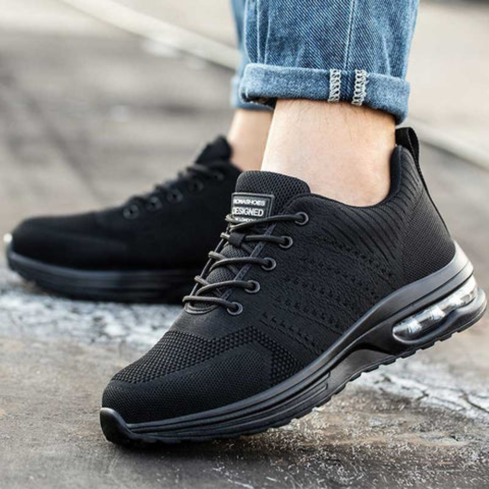 Women Steel Toe Safety Work Shoes Slip Resistant Breathable