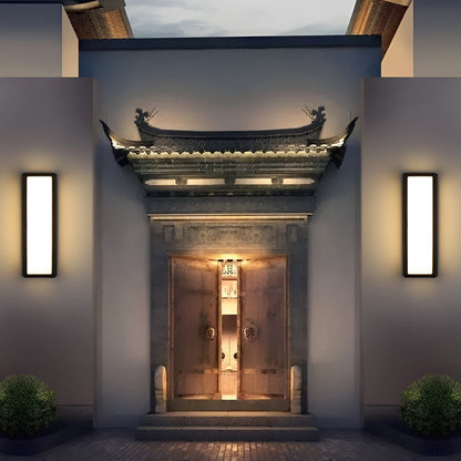 Applique murale extérieure noire en aluminium