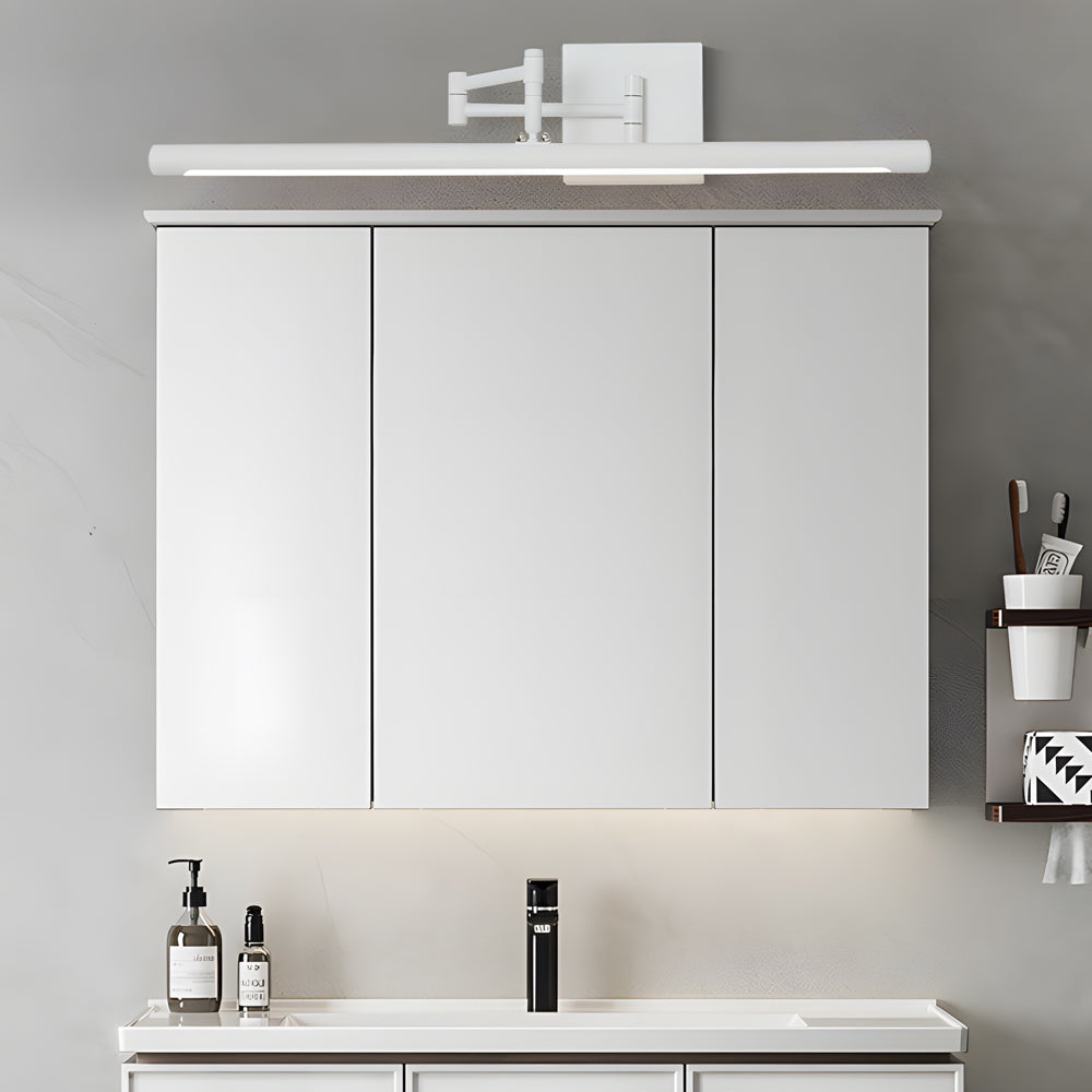 Barra de luz para baño ajustable con acabado mate y luz LED