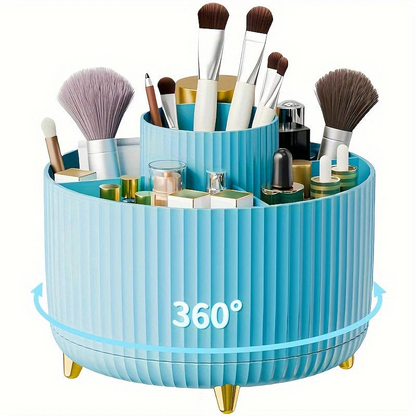 Organisateur de maquillage | Support de rangement rotatif à 360° pour coiffeuse