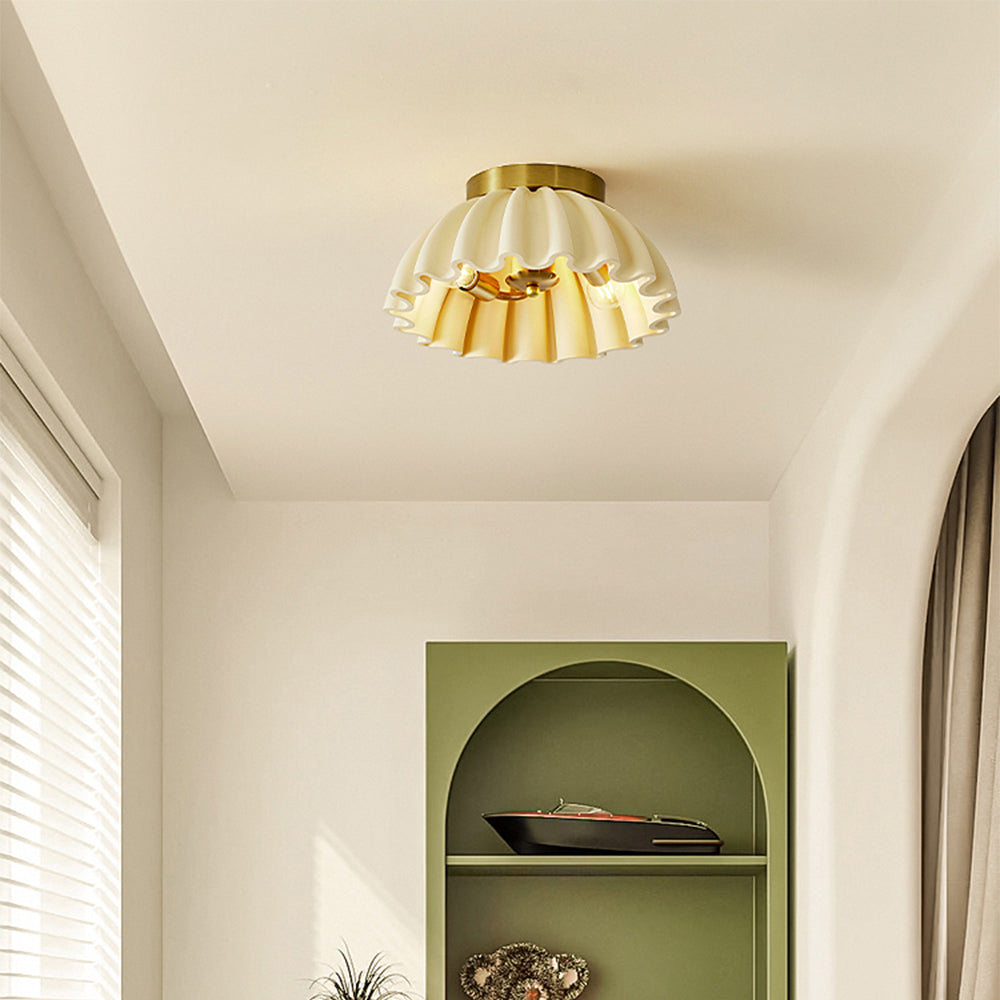 Nordic Modern Resin Ceiling Light for Entrance Hallway - Stylish Illumination Fixture for Contemporary Homes