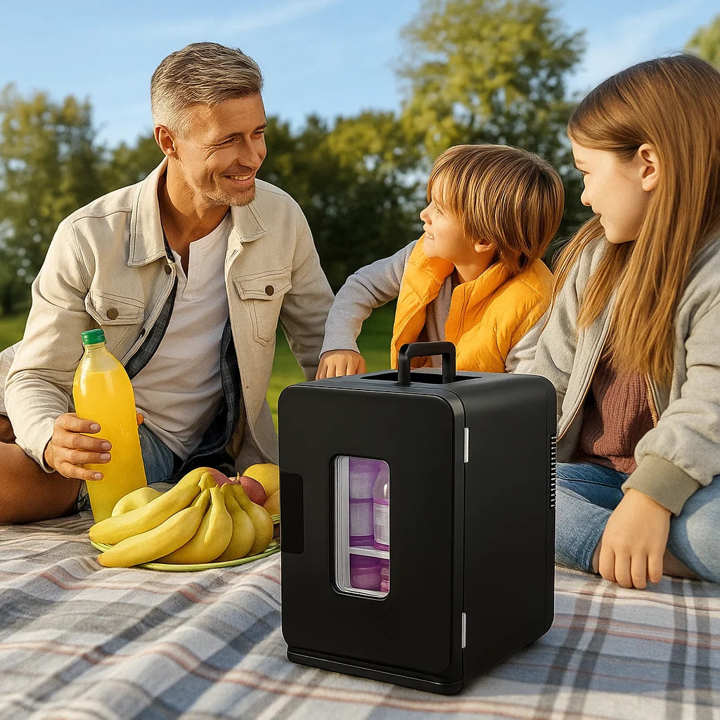Mini lodówka przenośna cicha chłodziarka do napojów