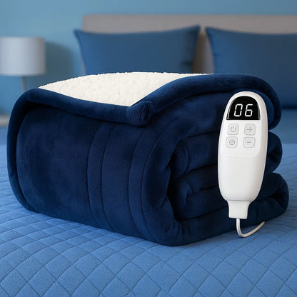 Elektrische Decke Flanell Beheizt Waschbar Timer Überwurf