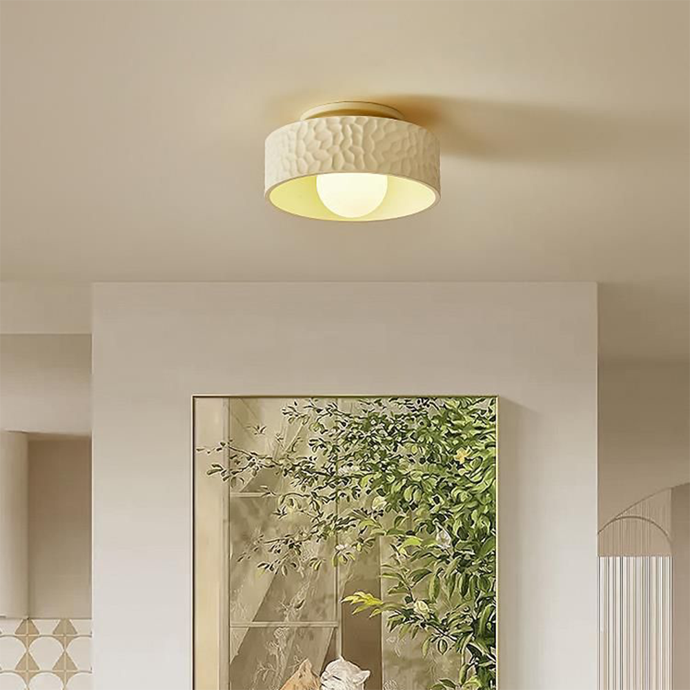 Wabi-Sabi Inspired Ceiling Lamp - Elegant Simple Light Fixture for Living Room Ambience and Aesthetic Enhancement