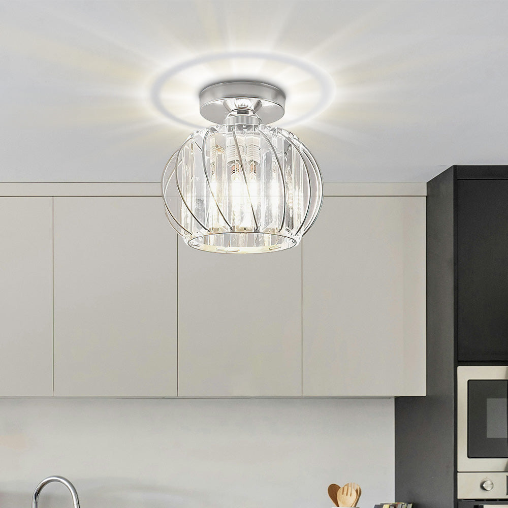 Nordic Elegance: Luxury Glass Ceiling Light for Hallways - Stylish Illumination for Modern Interiors