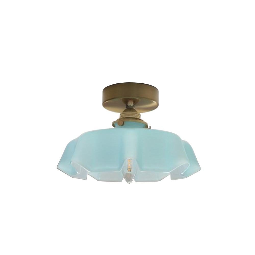 Elegant French Glass Lampshade for Kitchen Island Ceiling Lighting - Stylish Pendant Light Fixture for Modern Interiors