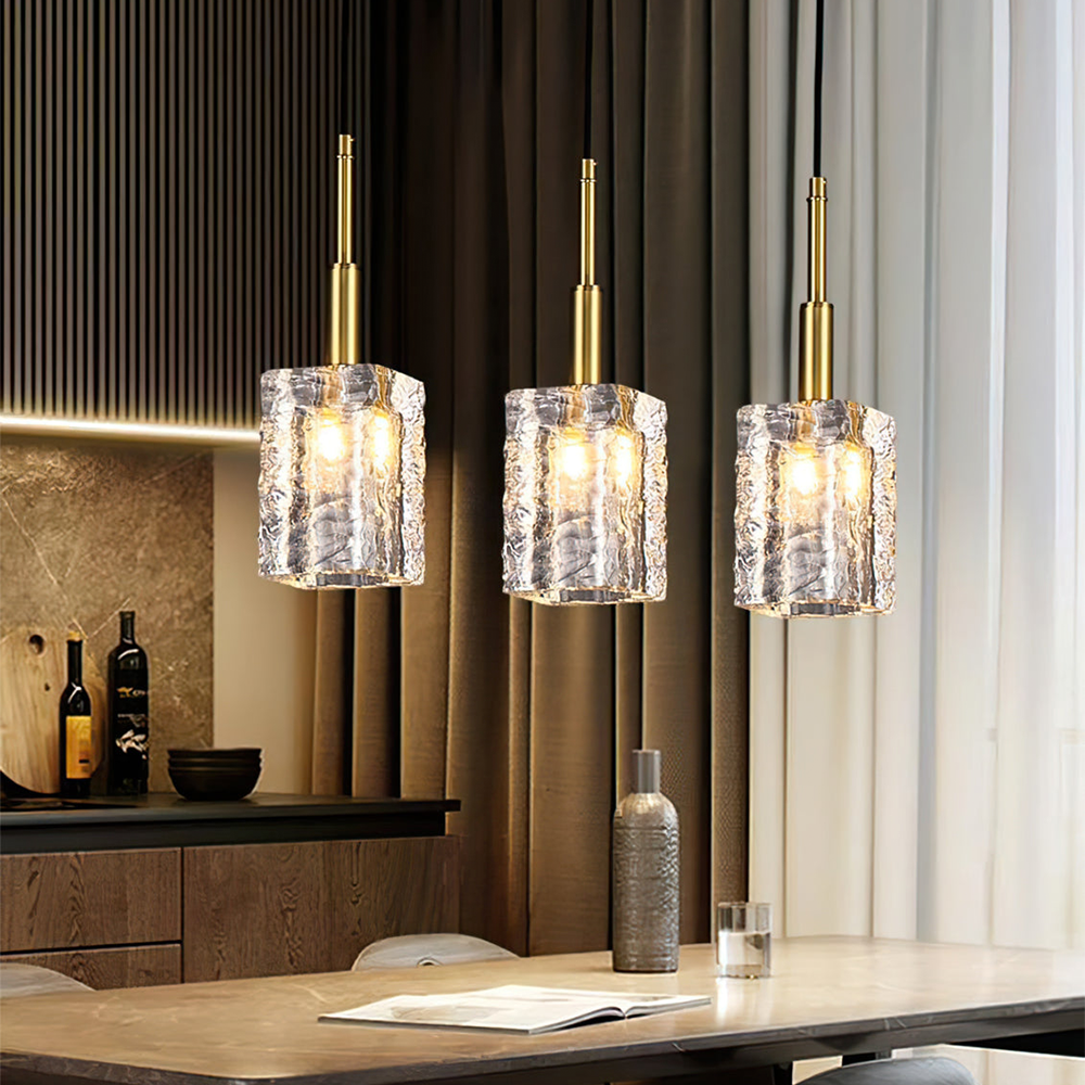 Romantic Crystal Ceiling Pendant Light - Shining Ambient Lamp for Living Room Elegance and Atmosphere