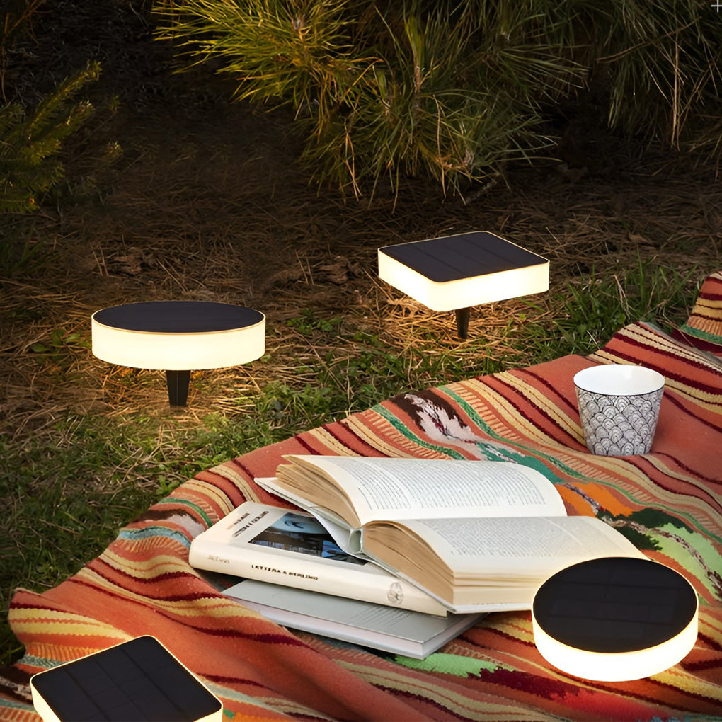 Disques solaires LED pour sol de jardin