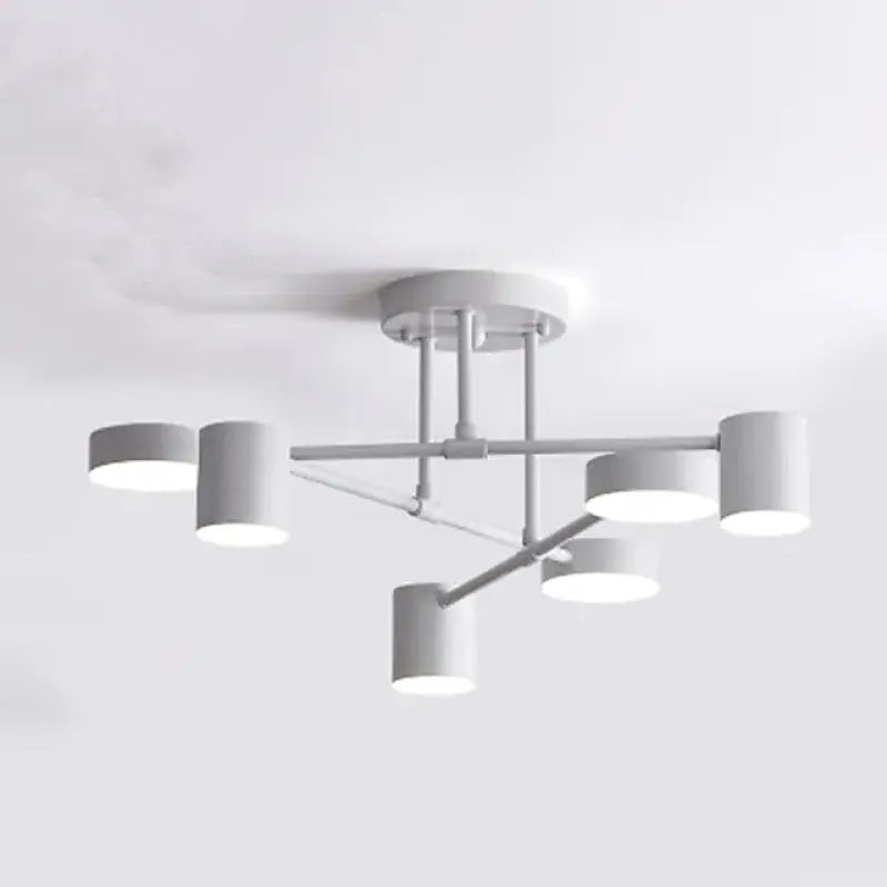 Modern Ceiling Light With 6 LED Adjustable Heads