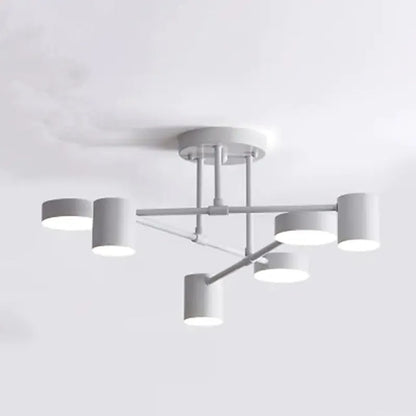 Modern Ceiling Light With 6 LED Adjustable Heads