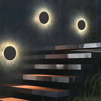 Wall Light Modern Black Outdoor LED Lamp