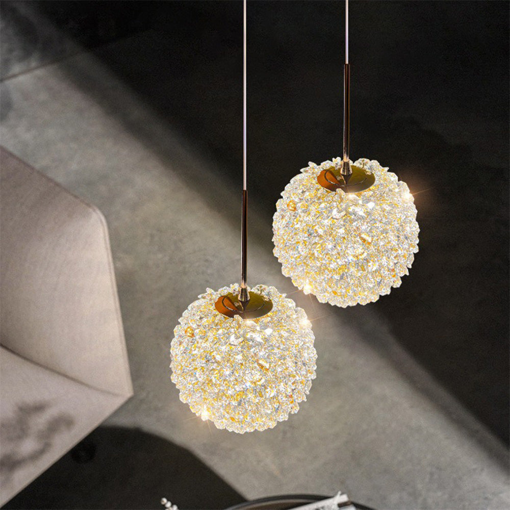 Elegant Modern Crystal Pendant Light - Romantic Illumination for Stylish Home Décor