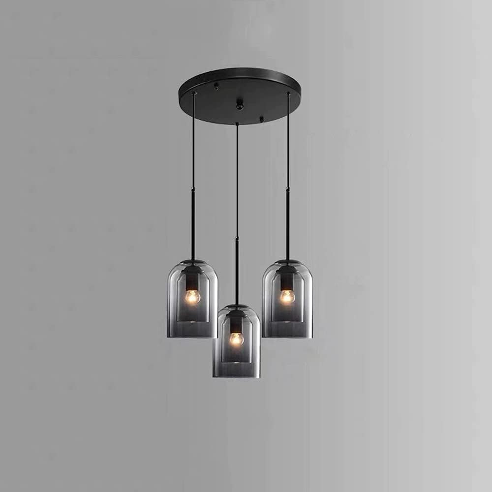 Minimalist Double Layer Pendant Light for Dining Room - Stylish Small Ceiling Fixture for Contemporary Interiors