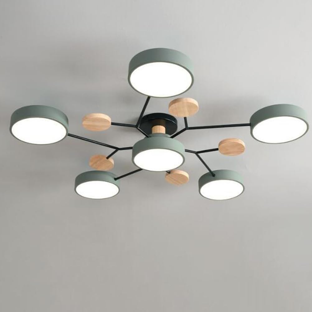 Contemporary Round Low Ceiling Light Fixture for Living Room Ambiance and Style Enhancement