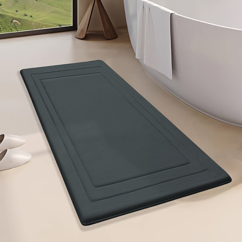 Alfombrilla de baño con acolchado de espuma viscoelástica para mayor comodidad