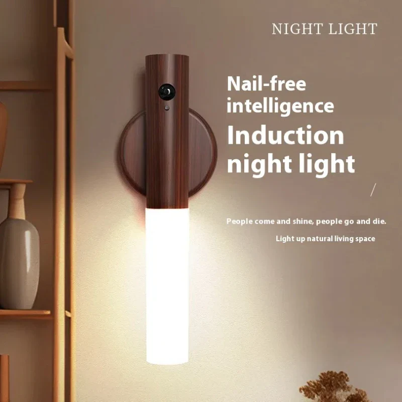 Acrylic LED Motion Sensor Night Lights for Minimalist Decor - Stylish Wall Lights for Effortless Illumination