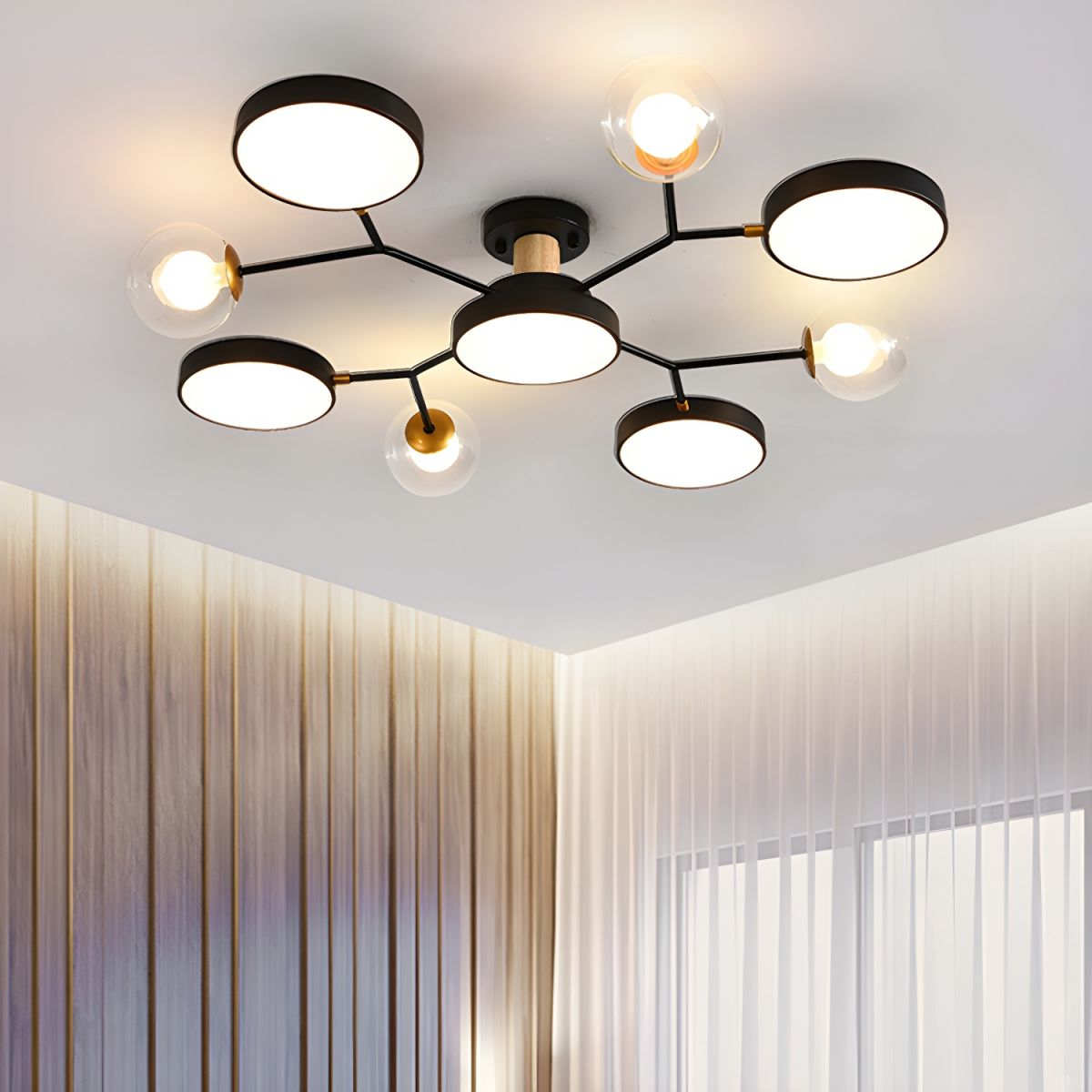 Elegant Branch LED Ceiling Light for Living Room - Modern Illumination with Stylish Design for Home Décor