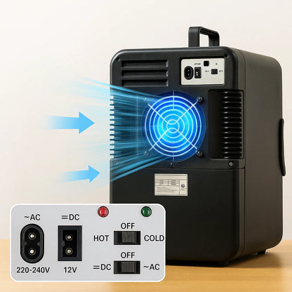 Mini lodówka przenośna cicha chłodziarka do napojów