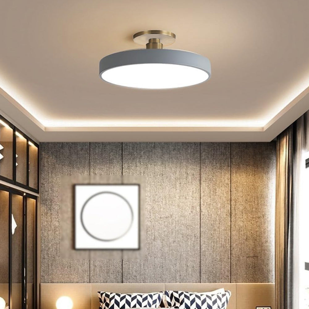 Remote-Controlled Circular LED Dimmable Ceiling Lights for Bedroom - Modern Lighting Solution for Ambiance and Style