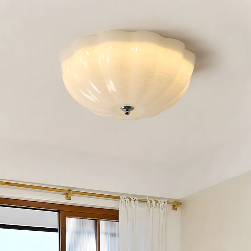 Elegant Cream Style LED Ceiling Light for Bedrooms - Modern Illumination Fixture with Soft Glow for a Cozy Atmosphere