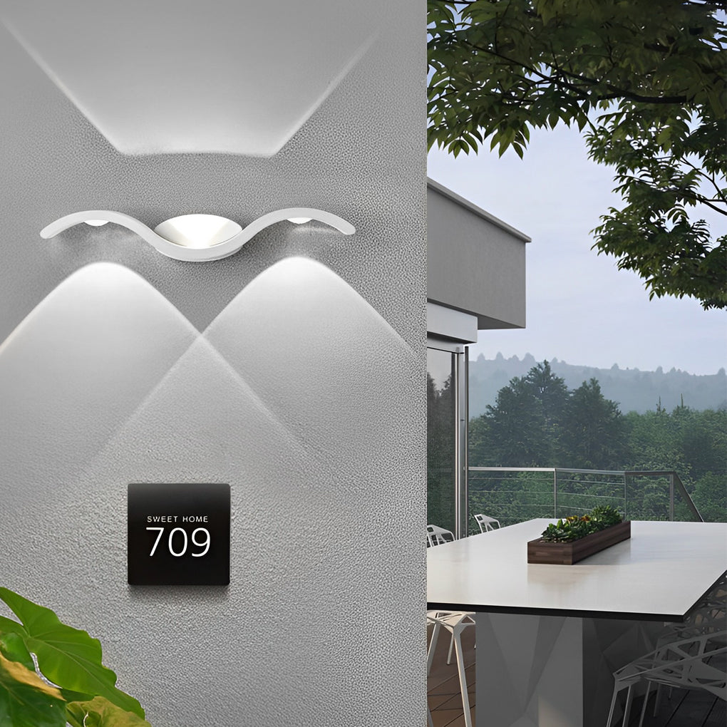 Wandlampe Modern Außen LED Auf Ab Lampe
