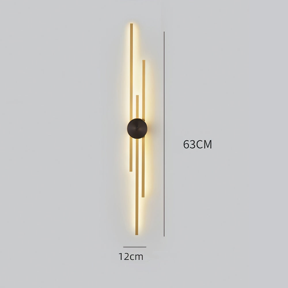 Applique murale moderne LED en fer verticale