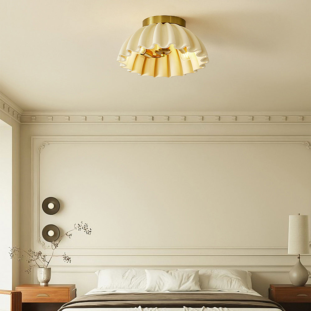 Nordic Modern Resin Ceiling Light for Entrance Hallway - Stylish Illumination Fixture for Contemporary Homes