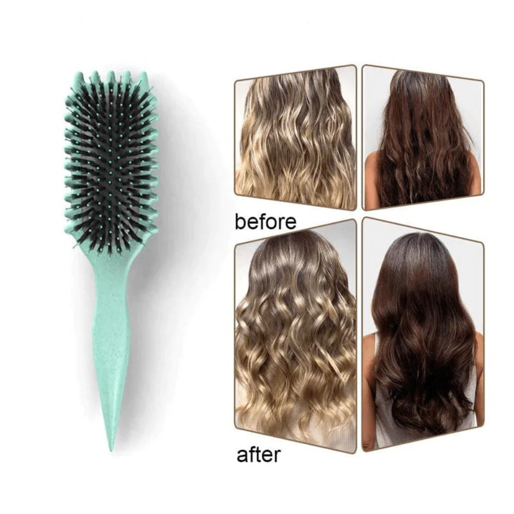 Brosse coiffante définissant les boucles et démêlante pour cheveux