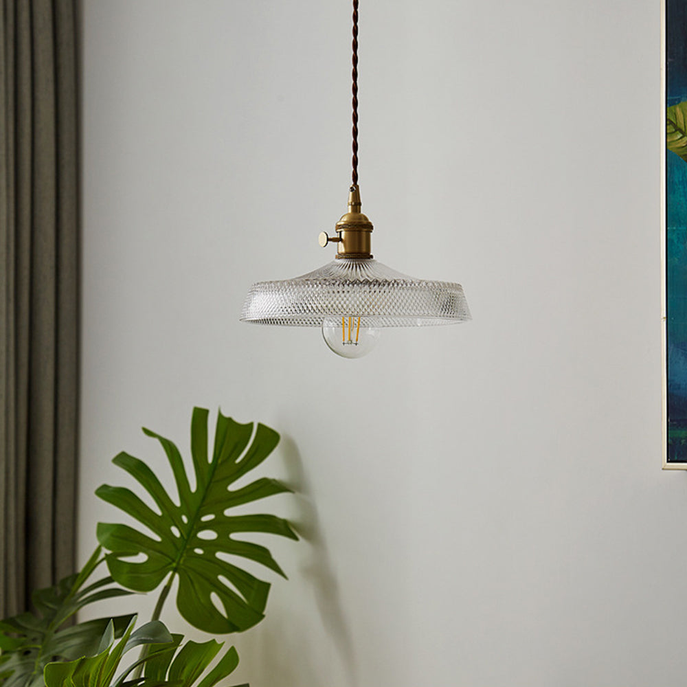 Nordic Vintage Glass Pendant Lights for Bedroom - Elegant Ceiling Lighting with Timeless Design and Soft Illumination