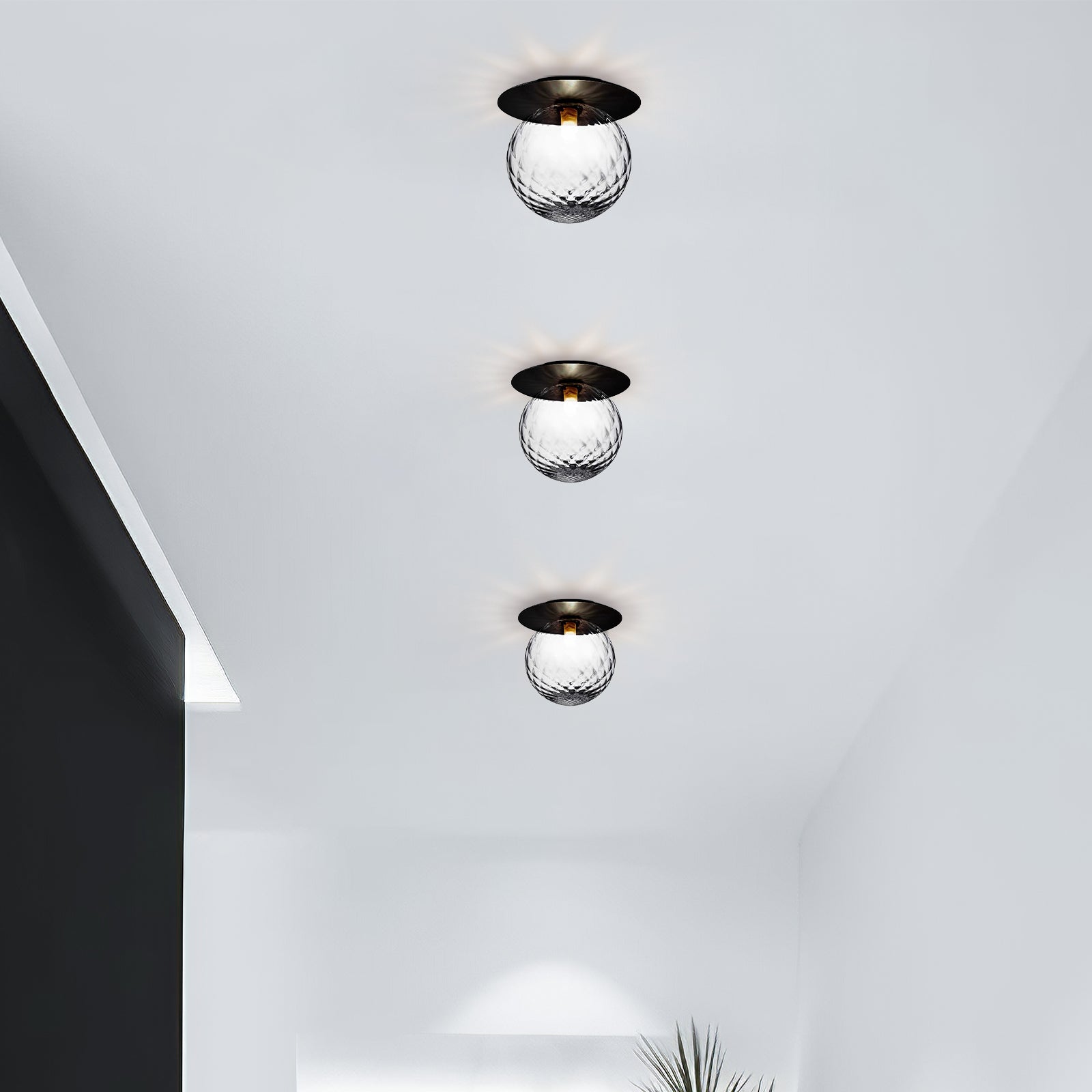 Contemporary Glass Ceiling Lights for Hallways - Stylish Illumination Solutions for Modern Interiors