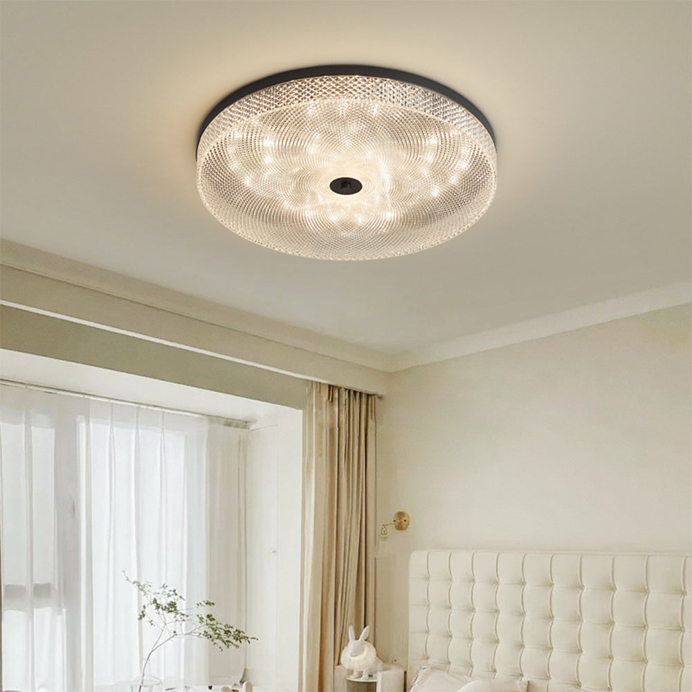 Elegant Crystal and Copper Ceiling Light Fixture for a Touch of Light Luxury in Your Home Décor