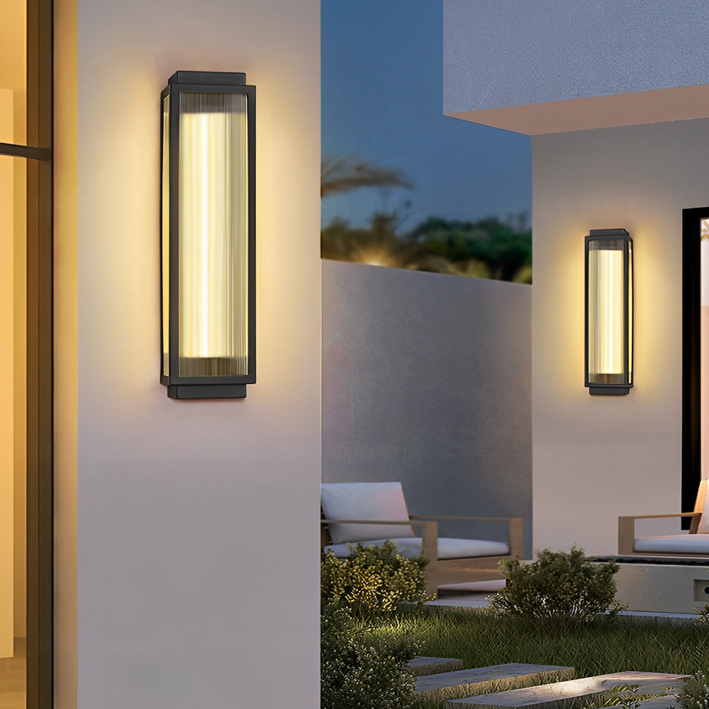 Aplique de pared para exterior moderno LED resistente al agua