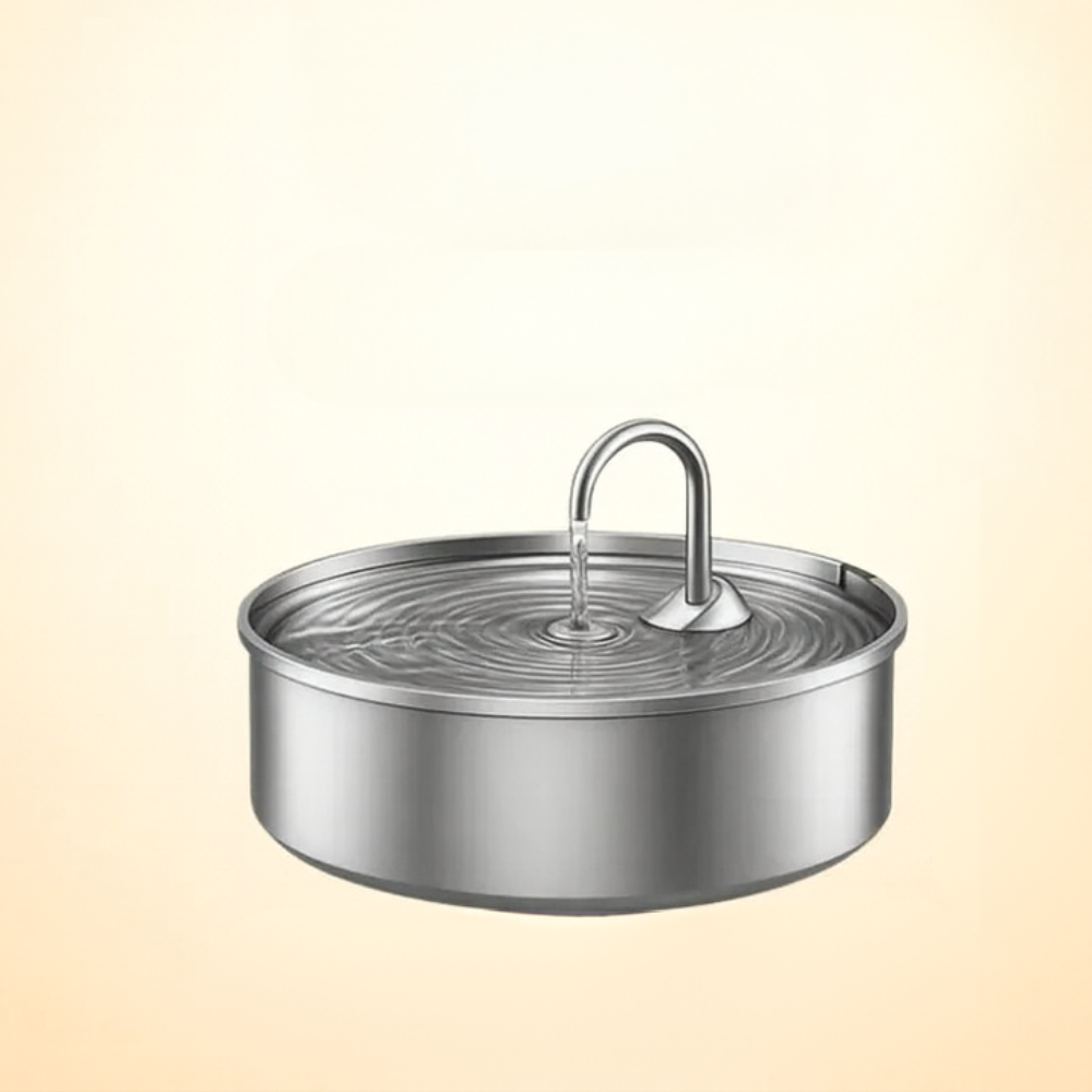 Fontanna wodna dla zwierząt ze stali nierdzewnej, antybakteryjna miska do picia dla zwierząt