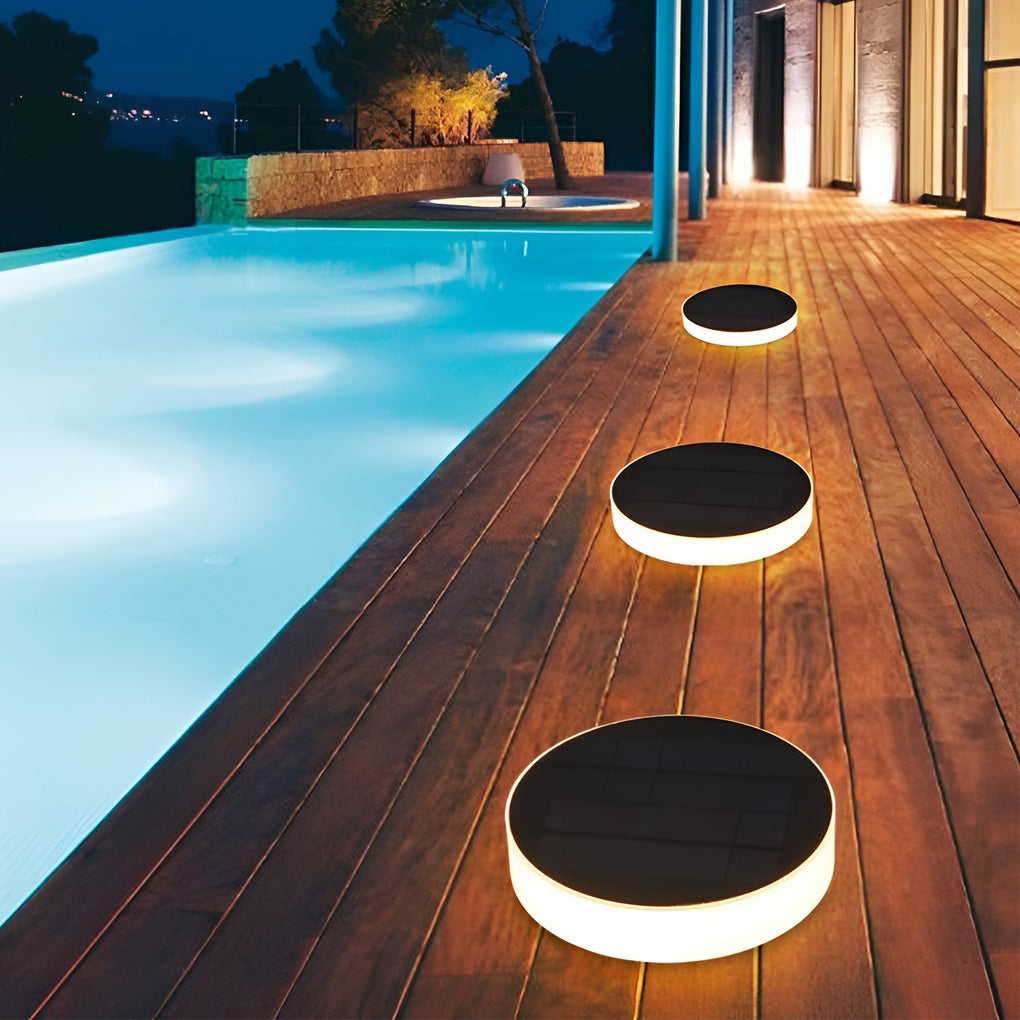 Disques solaires LED pour sol de jardin
