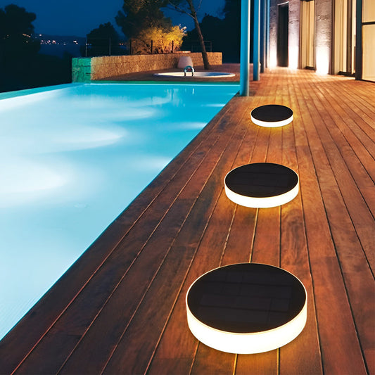 Disques solaires LED pour sol de jardin