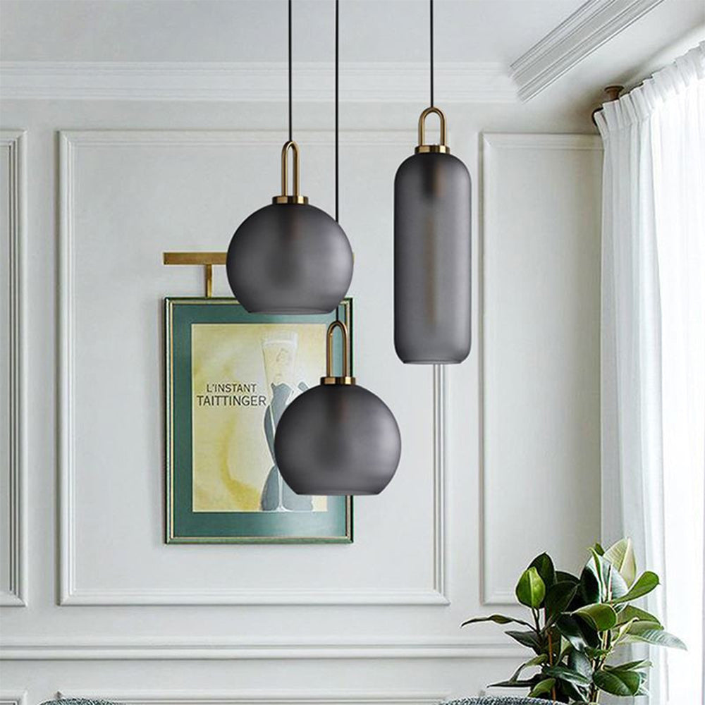 Nordic Minimalist Glass Pendant Light - Elegant Scandinavian Design for Modern Home Interiors, Perfect for Living Room or Dining Area