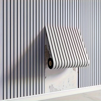 Autocollant mural 3D aspect bois panneau PVC auto-adhésif étanche